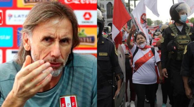 Ricardo Gareca habló sobre la crisis en Perú.