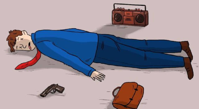¿Asesinato o suicidio? Descubre si se cometió un crimen resolviendo este acertijo visual