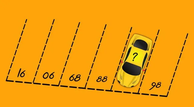 ¿En qué número está estacionado el auto?