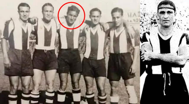 Lolo Fernández con la camiseta de Alianza Lima en 1935.