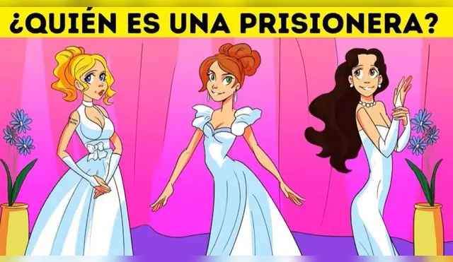 ¿Cuál de ellas es la prisionera? Un detalle te revelará la respuesta de este acertijo visual