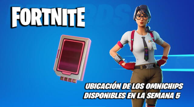 Fortnite: ubicación de todos los Omnichips en la Semana 5