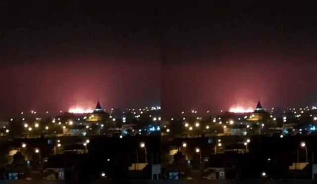 Ancón: Bomberos atienden fuerte incendio forestal