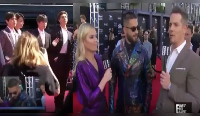 El momento incómodo que pasó Maluma por BTS en los Billboard Music Awards 2019