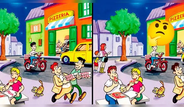 Reto visual: halla las 5 diferencias en 10 segundos.