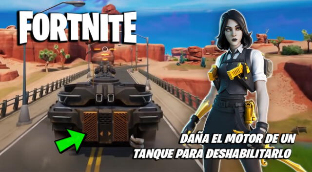 Fortnite: daña el motor de un tanque para deshabilitarlo