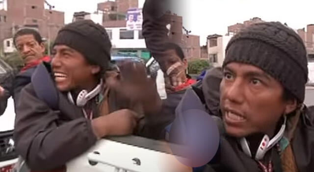 ¿Tú no te drogas, no? Intervenido le quiso dar 'clases' a reportero en vivo