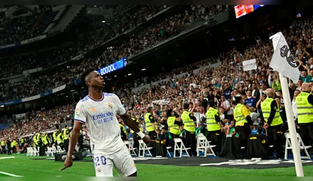 Vinicius anotó su primer triplete de goles con el Real Madrid