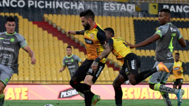 Lionai Souza marcó en Barcelona SC y Vilintong Branda decretó el empate para Cuenca. Lionai Souza marcó en Barcelona SC y Vilintong Branda decretó el empate para Cuenca.