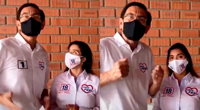 Martín Vizcarra y Zully Pinchi hacían campañas política juntos.