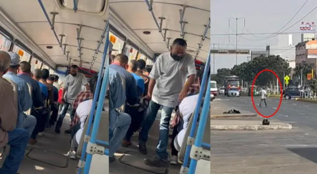 Hombre se hace pasar por indigente para poder recibir dinero por parte de pasajero pero le descubren la mentira