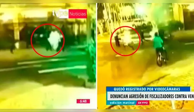 Miraflores: Fiscalizadores rodean y arrebatan a la fuerza globos a joven vendedor