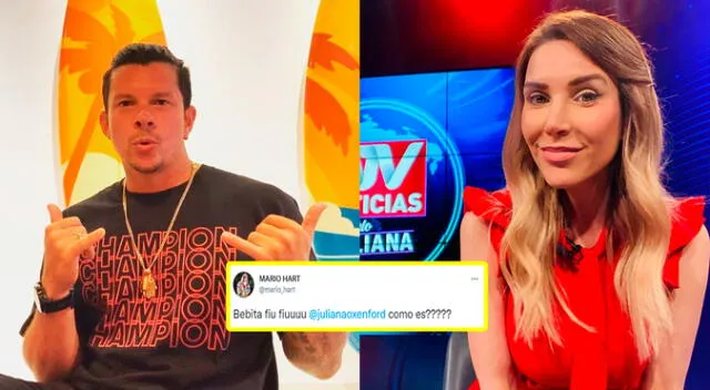 Juliana Oxenford le recordó su pasado como chico reality a Mario Hart. Juliana Oxenford le recordó su pasado como chico reality a Mario Hart.
