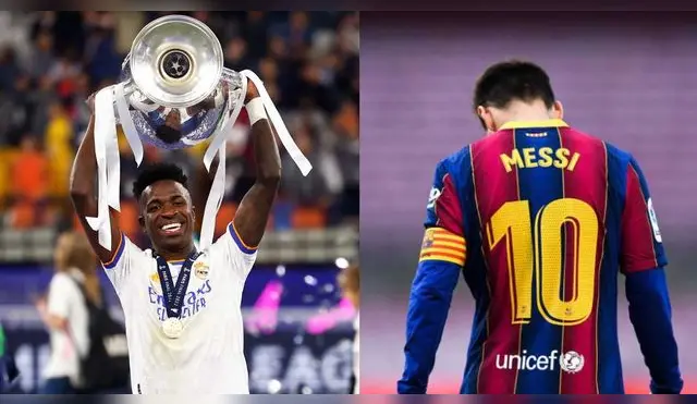 Vinicius le quitó un récord a Messi en la final de Champions.