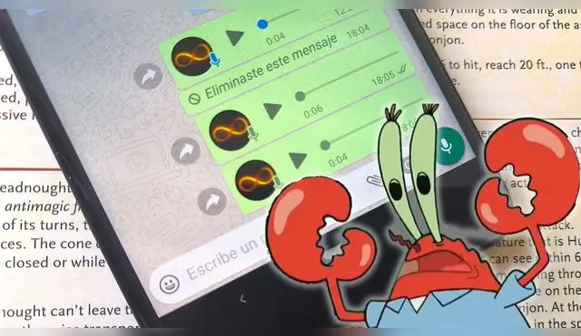 WhatsApp: GUÍA para enviar audios con la voz de 'Don Cangrejo' sin instalar apps raras