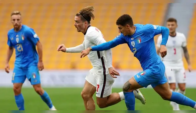 Inglaterra e Italia vienen jugando por la UEFA Nations League