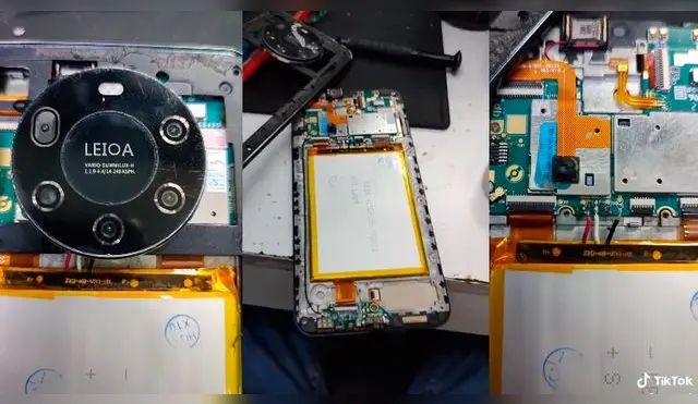 TikTok: lleva su teléfono con '5 cámaras' a reparar y descubre que lo estafaron de la peor forma posible