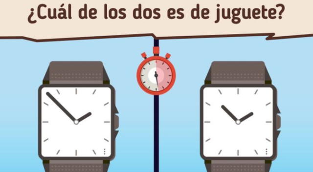 Solo contarás con una oportunidad para descubrir cuál es el reloj de juguete. Solo contarás con una oportunidad para descubrir cuál es el reloj de juguete.