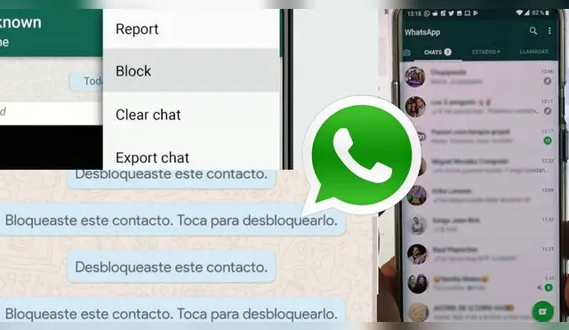 ¿Qué ocurre si estoy en un grupo de WhatsApp junto a una persona que he bloqueado?