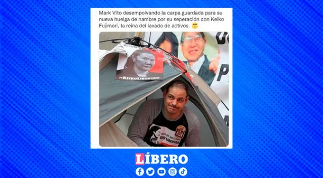 En redes sociales también recordaron la vez que Mark Vito acampó afuera del penal Santa Mónica.