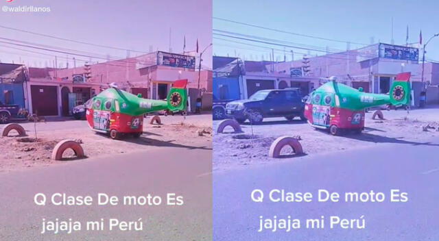 TikTok viral: Cansado del tráfico de Lima, peruano tunea su mototaxi y la ‘transforma’ en helicóptero
