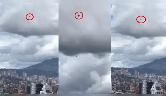 Filman ovnis en el cielo de Medellín y usuarios quedan impactados Filman ovnis en el cielo de Medellín y usuarios quedan impactados