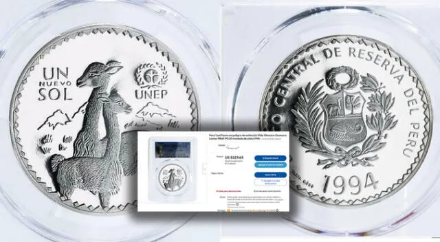 Moneda de 1994 tiene un costo de más de 1000 soles