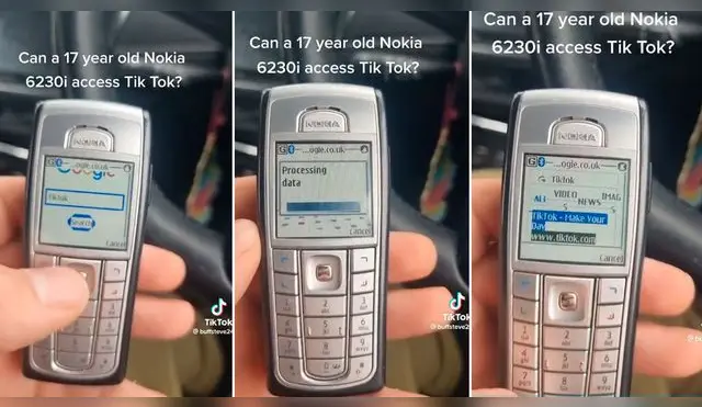 Un hombre intentó ver videos de TikTok en su antiguo Nokia y se llevó una sopresa. Un hombre intentó ver videos de TikTok en su antiguo Nokia y se llevó una sopresa.