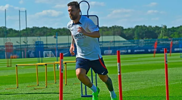 Lionel Messi durante la pretemporada con el PSG