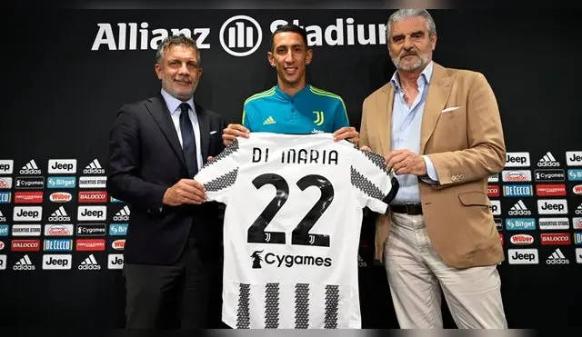 Di María portará el dorsal '22' con la Juventus de Turín