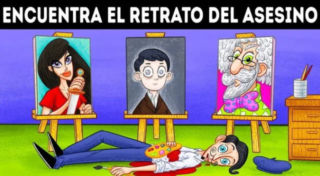 ¿Encuentras el retrato del asesino? Si tu mente es 'HÁBIL' podrás descifrar el acertijo