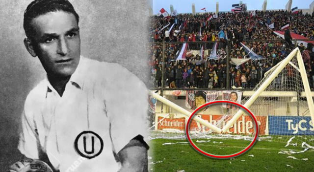 Lolo Fernández y la vez que rompió un travesaño con su potente disparo.