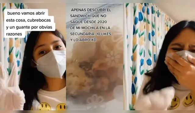 TikTok: Descubre que olvidó sándwich en su mochila desde 2020 y resultado se vuelve viral