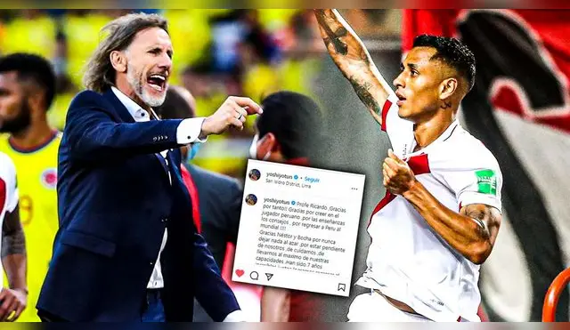 Yoshimar Yotún se mostró agradecido con Ricardo Gareca