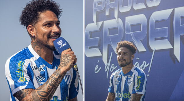 Paolo Guerrero en su presentación oficial.