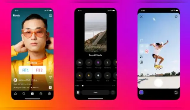 Instagram agrega plantillas y una cámara dual para superar a Tiktok