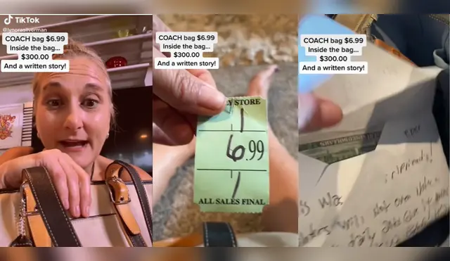 Mujer se lleva asombrosa sorpresa al comprar bolso