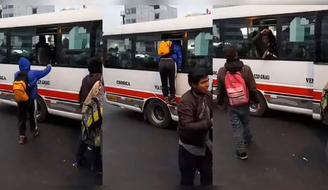 TikTok: Peruano prefiere no esperar cola y sube por la ventana para alcanzar asiento