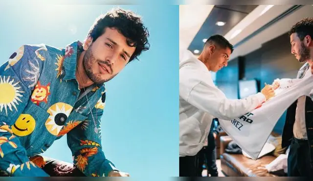 Sebastián Yatra muestra su emoción tras recibir camiseta de Luis Suárez: "Éxitos crack"