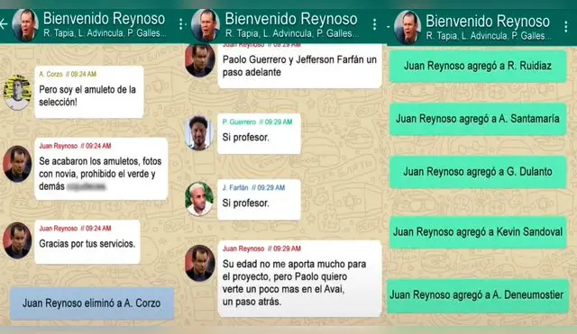 Seleccionados peruanos le dan la 'bienvenida' al nuevo DT, Juan Reynoso.
