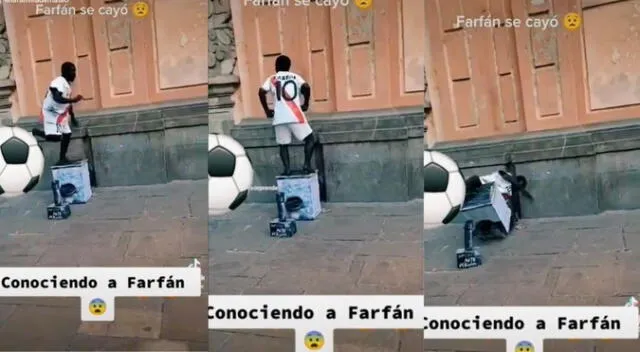 TikTok: imitador de Jefferson Farfán sufre dura caída mientras realizaba un show