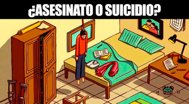 Observa la escena del crimen y resuelve en tiempo récord este acertijo visual.