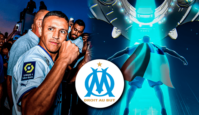 Alexis Sánchez fue presentado como nuevo refuerzo del Olympique con espectacular animación Alexis Sánchez fue presentado como nuevo refuerzo del Olympique con espectacular animación