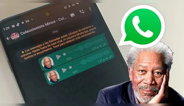 WhatsApp: con este truco podrás enviar audios con la voz de Morgan Freeman