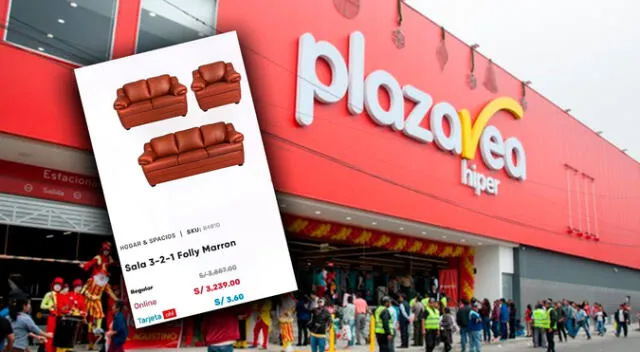 Plaza Vea colocó muebles en oferta que estaban por debajo de los 5 soles