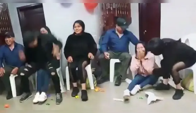 TikTok: juegan a reventar globos a sentones y terminan en bochornoso momento