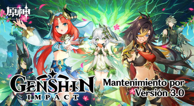 Genshin Impact Versión 3.0: hora del mantenimiento de servidores - Latinoamérica