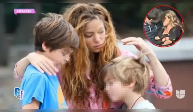 Shakira: salen imagenes donde la cantante luce devastada y se refugia en sus dos hijos