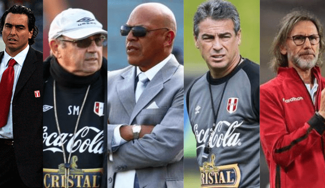 Los últimos cinco entrenadores de la Selección Peruana