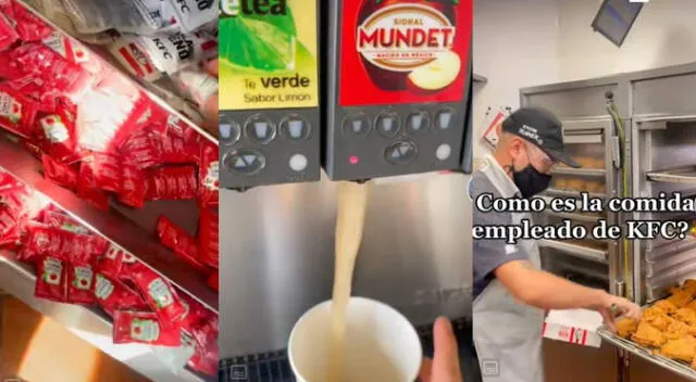 Trabajador de KFC revela cuál es el menú completo que le ofrecen a diario en su centro laboral Trabajador de KFC revela cuál es el menú completo que le ofrecen a diario en su centro laboral